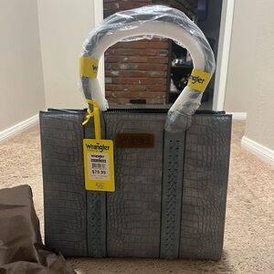 Wrangler large crocodile tote